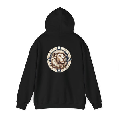 Lion | Signe du zodiaque | Sweat à capuche unisexe Heavy Blend™