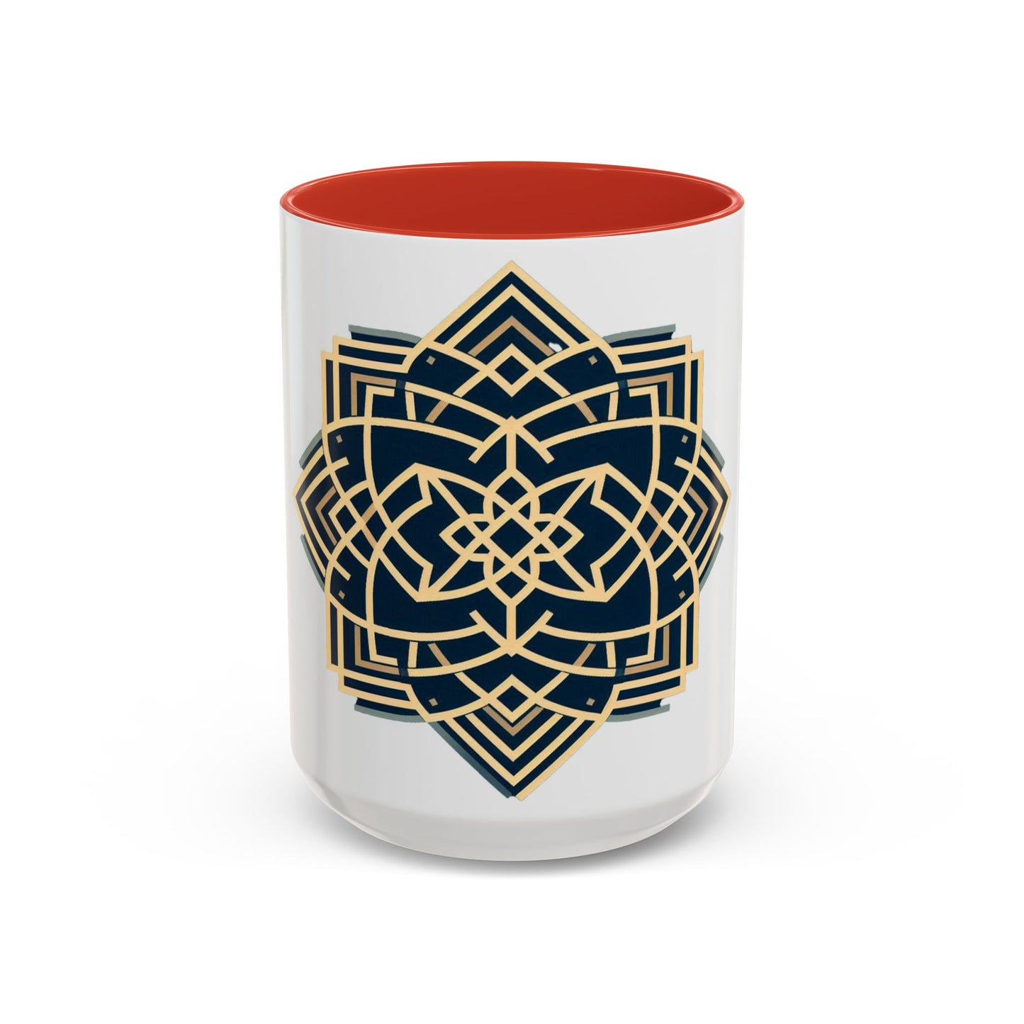 Royal Geometric Pattern | Accent Coffee Mug (11, 15oz)