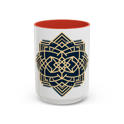 Royal Geometric Pattern | Accent Coffee Mug (11, 15oz)