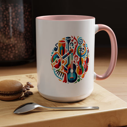 Musical Instruments | Accent Coffee Mug (11, 15oz)