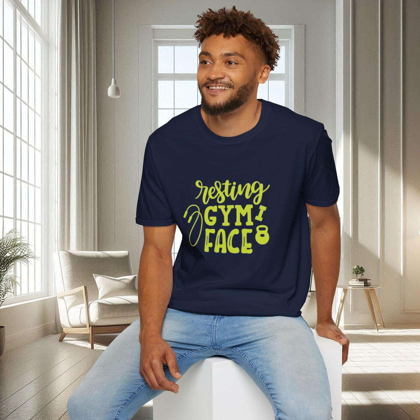 Resting Gym Face | T-shirt doux unisexe