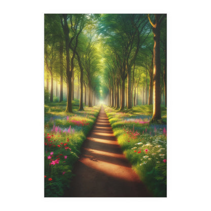 Forest Path | Indoor and Outdoor Silk Poster