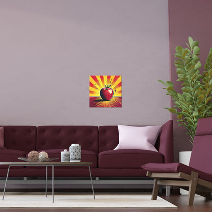 An Apple a Day Keeps the Doctor Away | Indoor and Outdoor Silk Poster