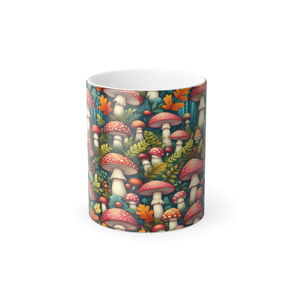 Vibrant Mushrooms | Color Morphing Mug, 11oz