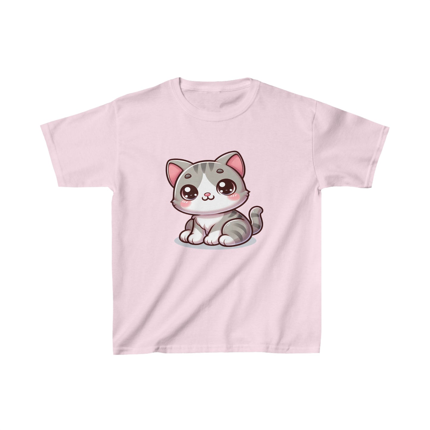 Lindo gatito | Camiseta de algodón pesado para niños