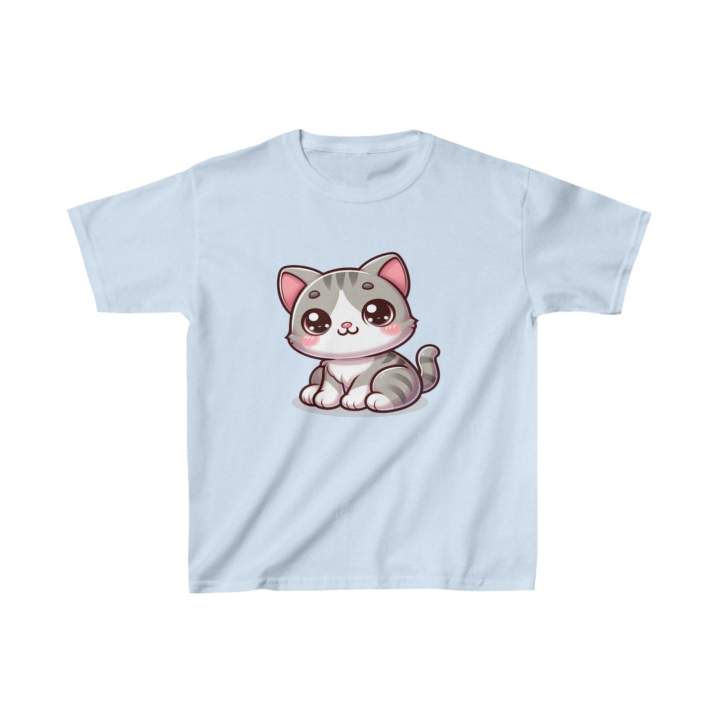 Lindo gatito | Camiseta de algodón pesado para niños