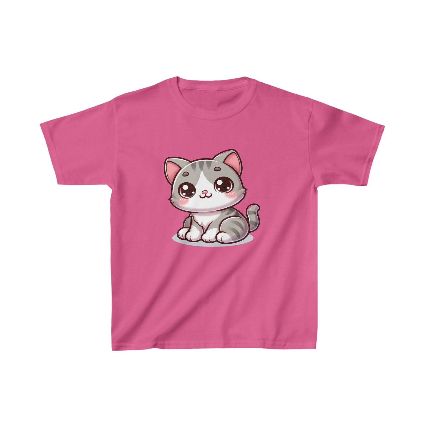 Lindo gatito | Camiseta de algodón pesado para niños