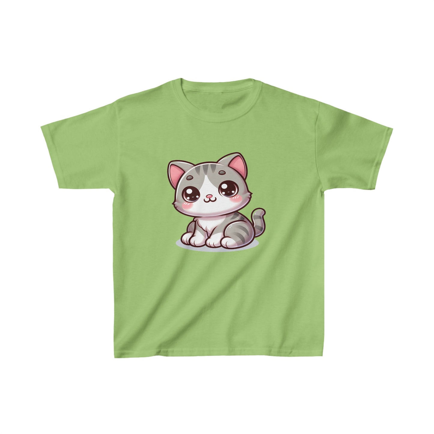 Lindo gatito | Camiseta de algodón pesado para niños