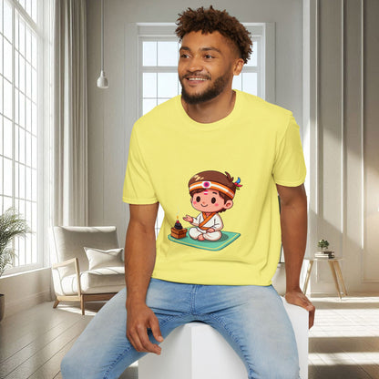 Garçon spirituel animé | T-shirt doux unisexe