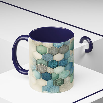 Calming Geometric Design | Accent Coffee Mug (11oz)