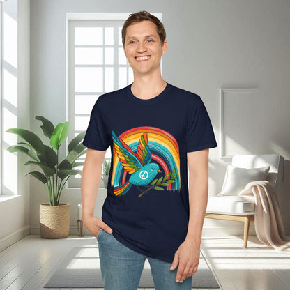 Oiseau de la paix | T-shirt doux unisexe