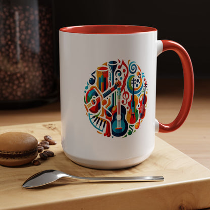 Musical Instruments | Accent Coffee Mug (11, 15oz)