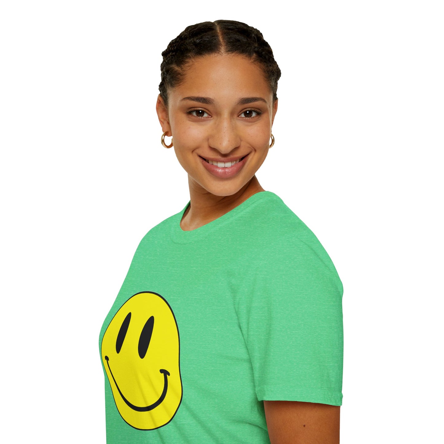 T-shirt unisexe doux avec émoticône souriante