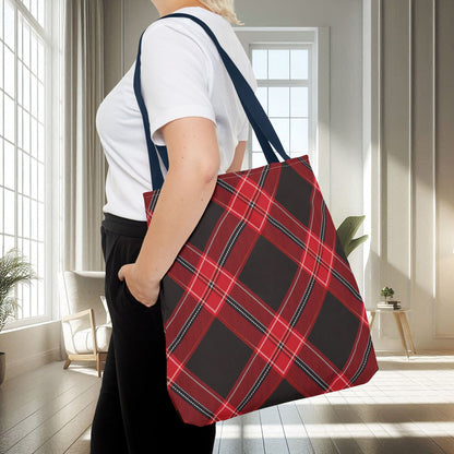 Red, Black Flannel Pattern | Tote Bag