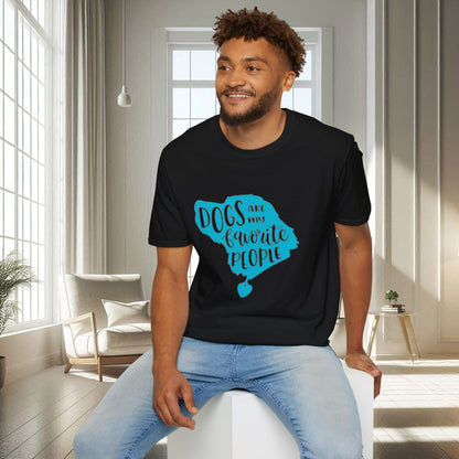 Les chiens sont mes personnes préférées | T-shirt doux unisexe