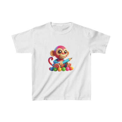 Singe étudiant | T-shirt en coton épais™ pour enfants