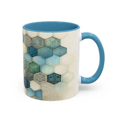 Calming Geometric Design | Accent Coffee Mug (11oz)