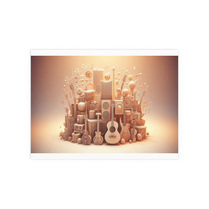 Music is Life | Indoor and Outdoor Silk Poster