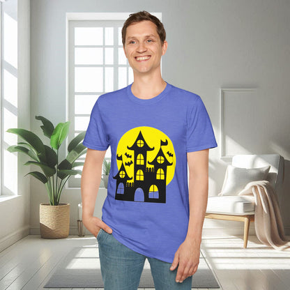 Haunted House and Birds | Unisex Soft T-shirt