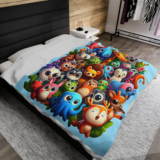 Baby Animals | Kid's Velveteen Plush Blanket