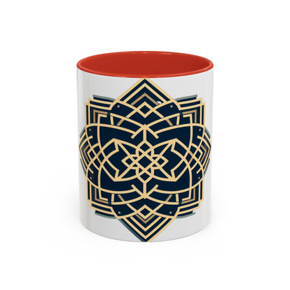 Royal Geometric Pattern | Accent Coffee Mug (11, 15oz)