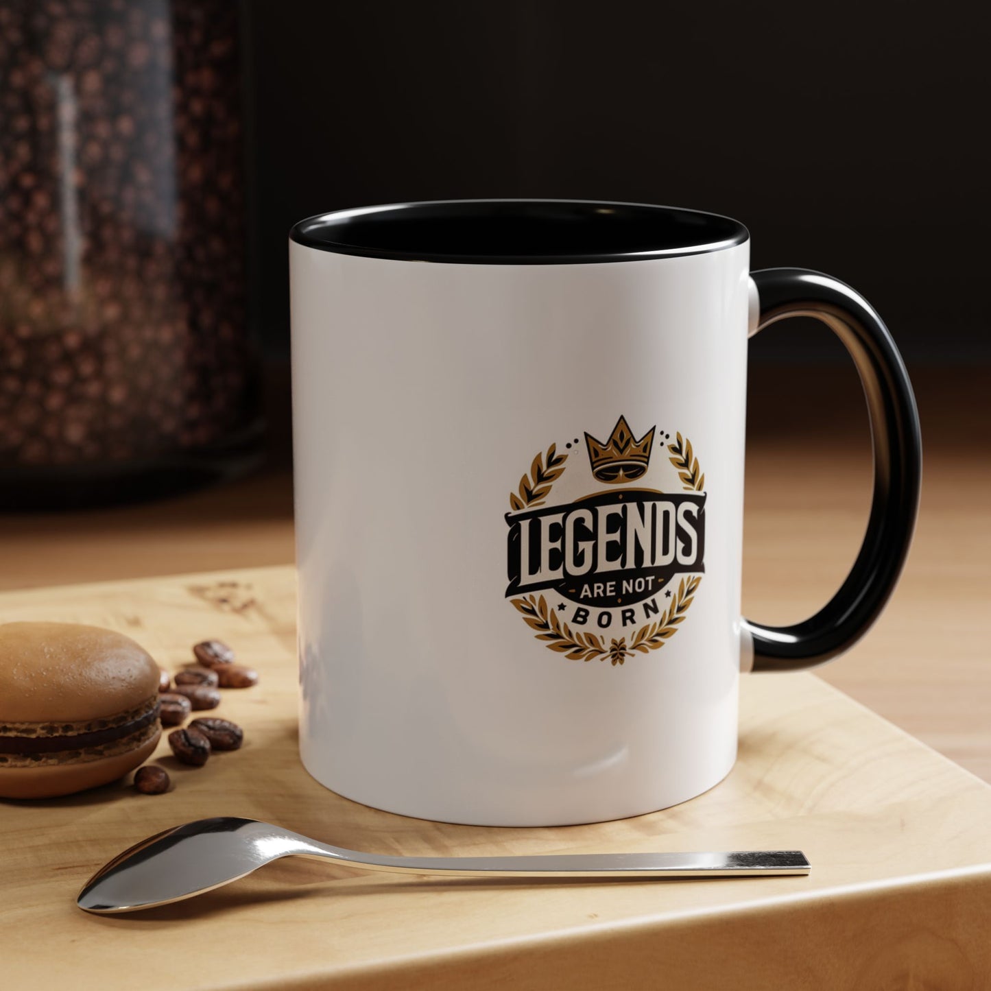 Legend Are Not Born | Accent Coffee Mug (11, 15oz)