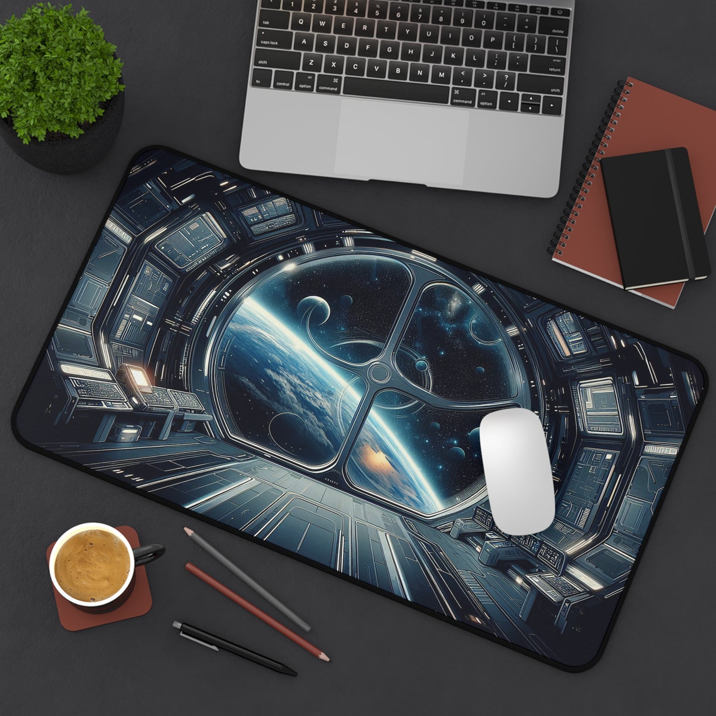 Earth View from Space Station | Desk Mat