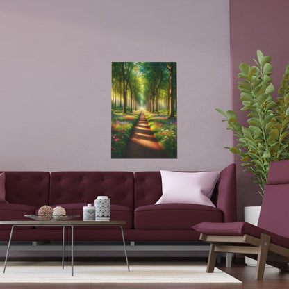 Forest Path | Indoor and Outdoor Silk Poster