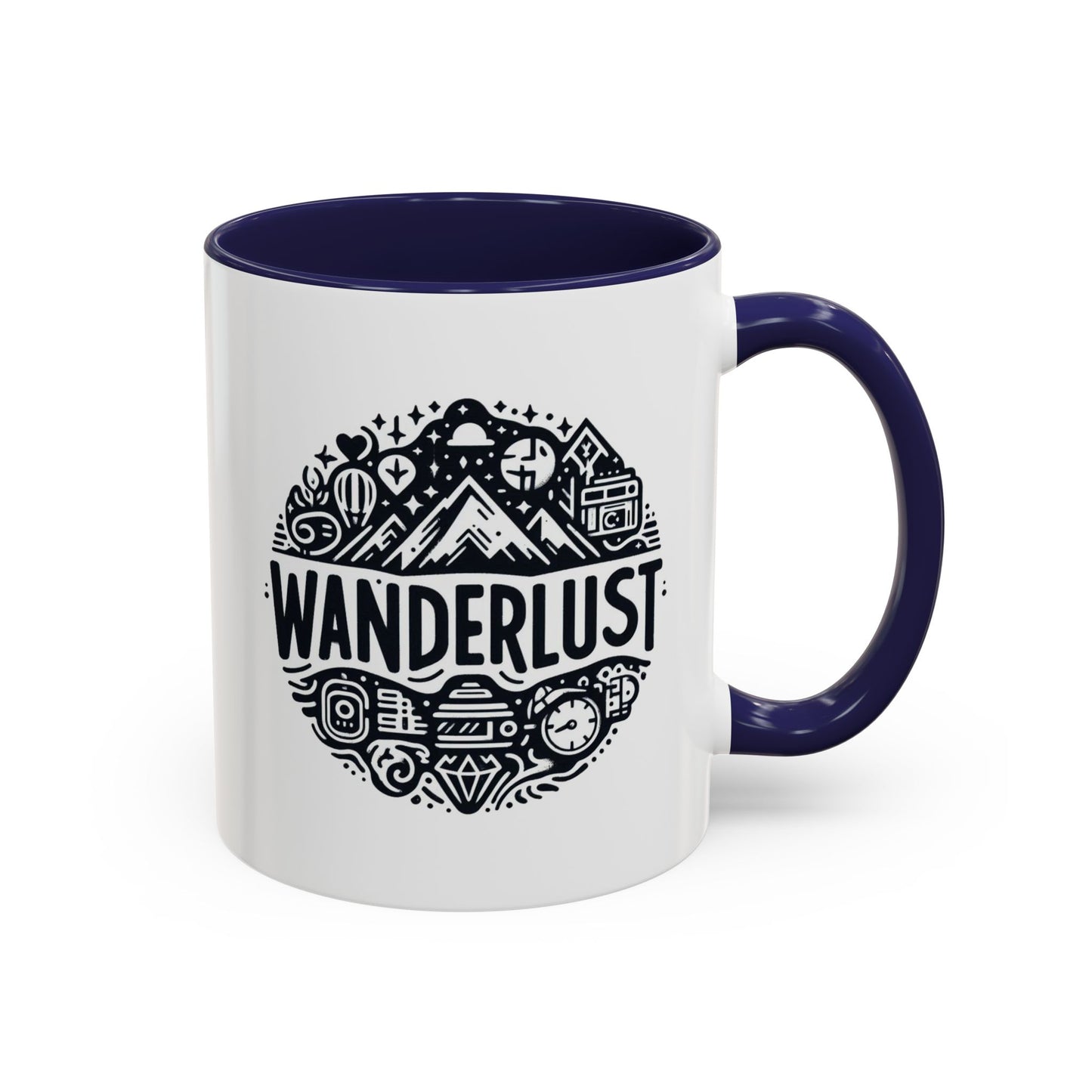 Wanderlust for the Travelling Soul | Accent Coffee Mug (11, 15oz)