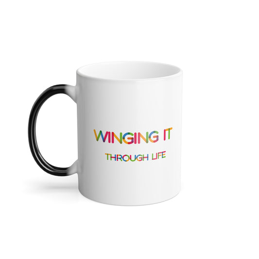 Winging it Through Life | Color Morphing Mug, 11oz