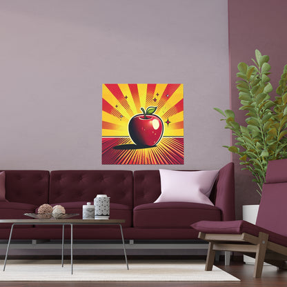 An Apple a Day Keeps the Doctor Away | Indoor and Outdoor Silk Poster