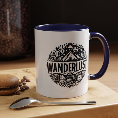 Wanderlust for the Travelling Soul | Accent Coffee Mug (11, 15oz)