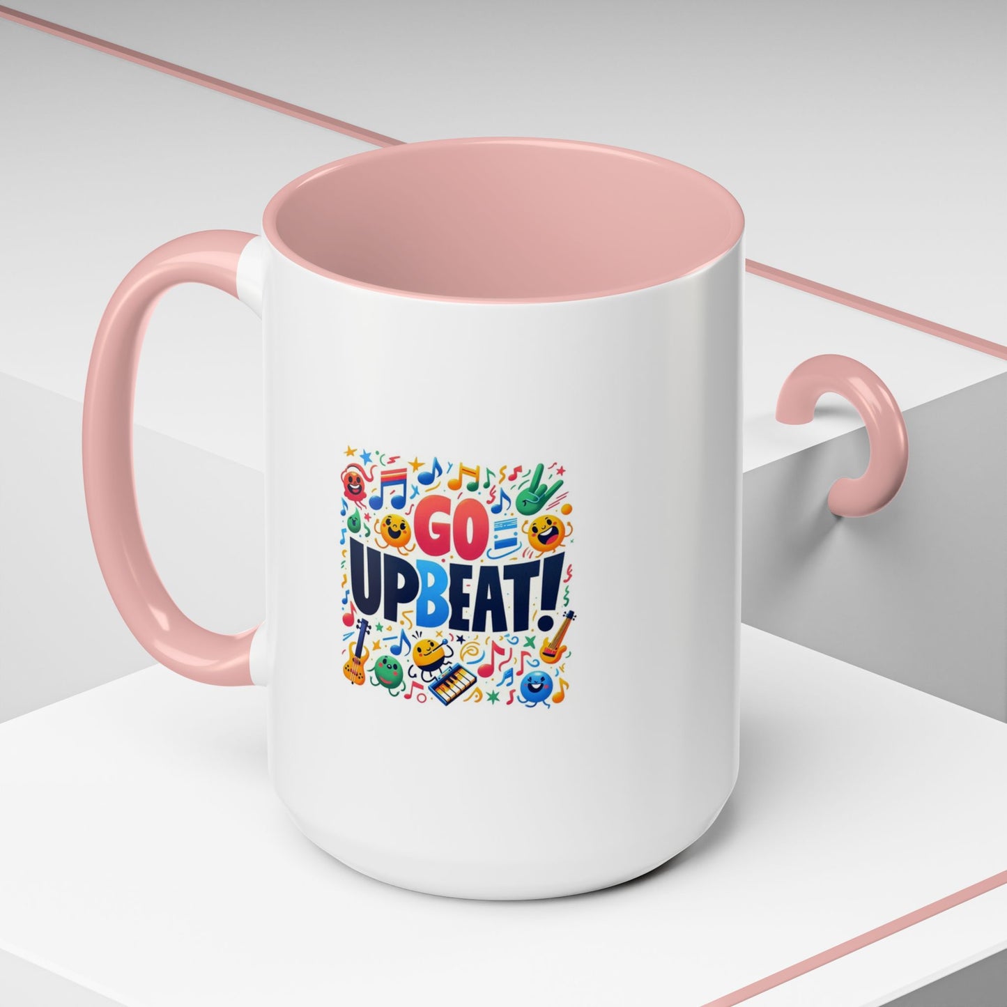 Go Upbeat! | Accent Coffee Mug (11, 15oz)