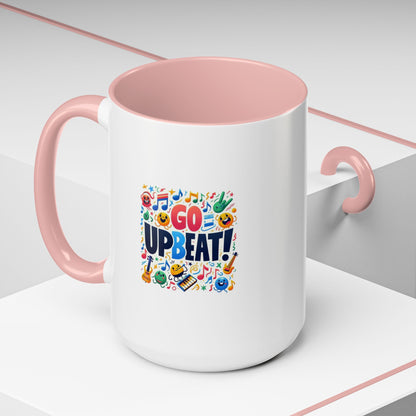 Go Upbeat! | Accent Coffee Mug (11, 15oz)