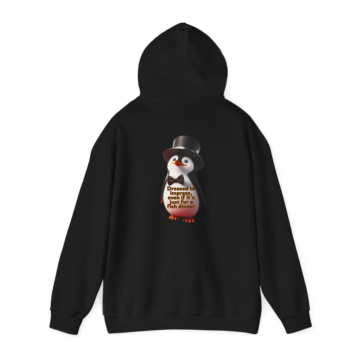 Pingouin | Citation sarcastique | Sweat à capuche unisexe Heavy Blend™