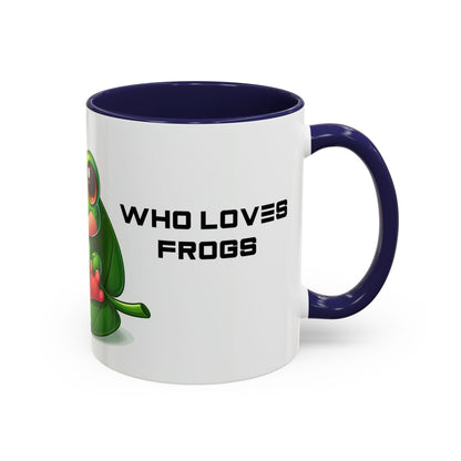 Just A Girl Who Loves Frogs | Accent Coffee Mug (11, 15oz)