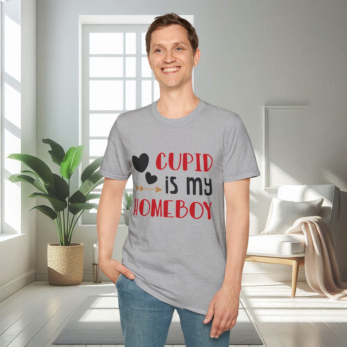 Cupidon est mon pote | T-shirt doux unisexe