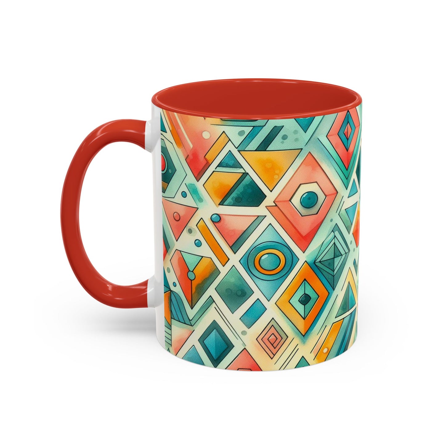 Abstract Geometric Pattern | Accent Coffee Mug (11oz)