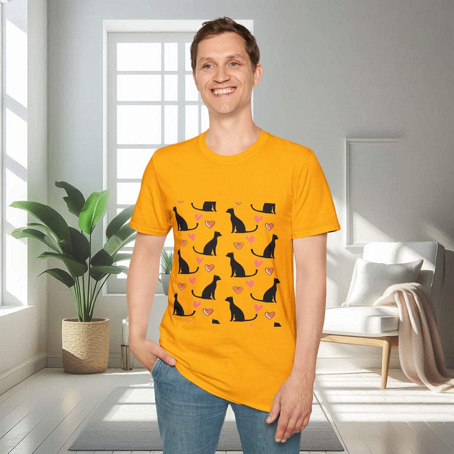 Cats and Hearts | Unisex Soft T-shirt