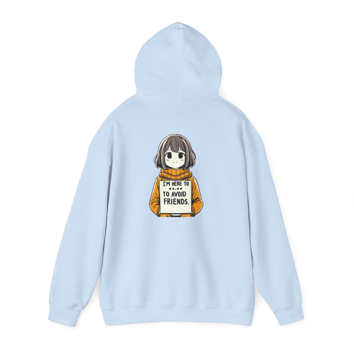 I'm Here to Avoid Friends | Unisex Heavy Blend™ Hooded Sweatshirt