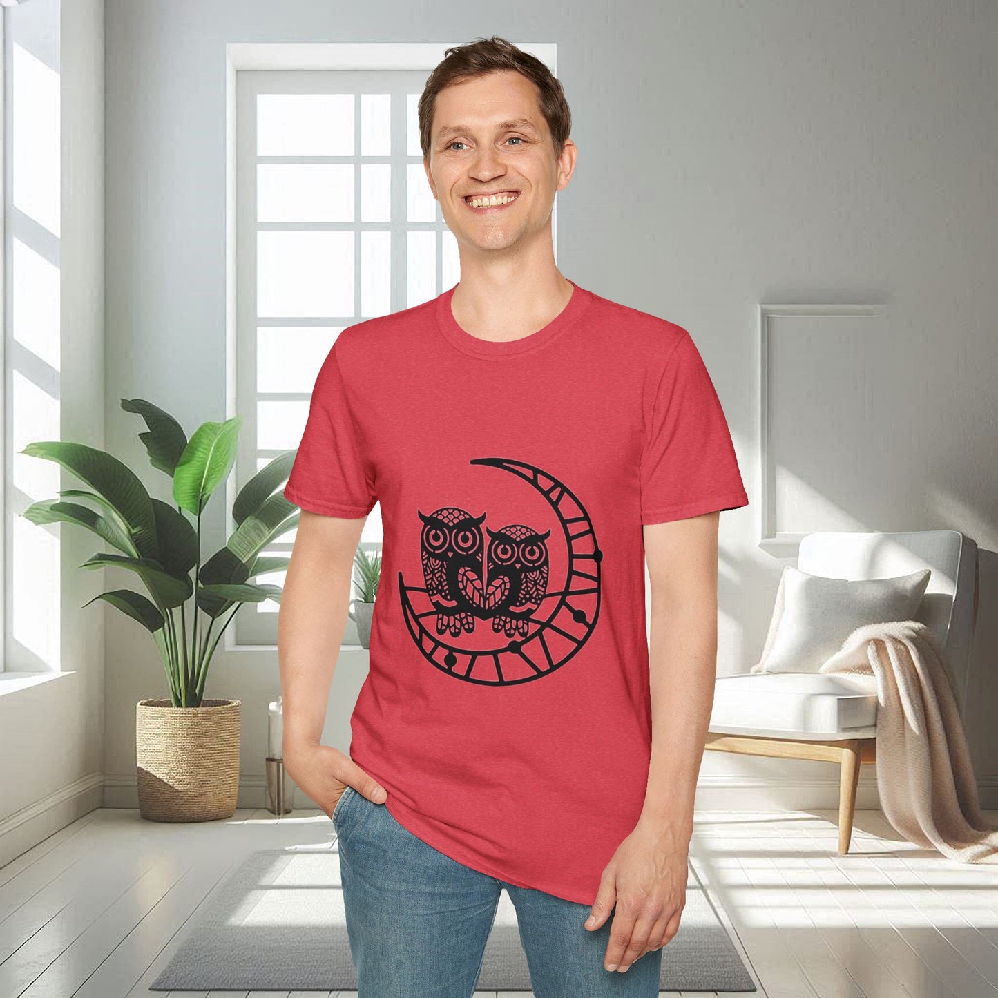 Camiseta unisex suave Two Owls