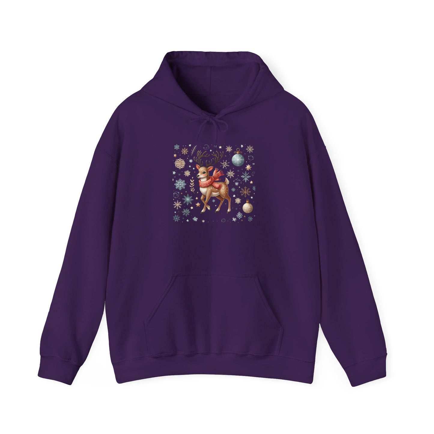 Reindeer in a Festive Mood | Unisex Heavy Blend™ Hooded Sweatshirt