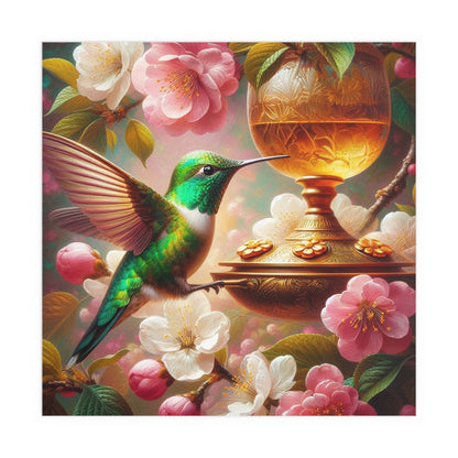 Hummingbird | Indoor and Outdoor Silk Poster