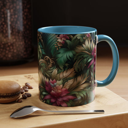 Forest Greenery | Accent Coffee Mug (11oz)