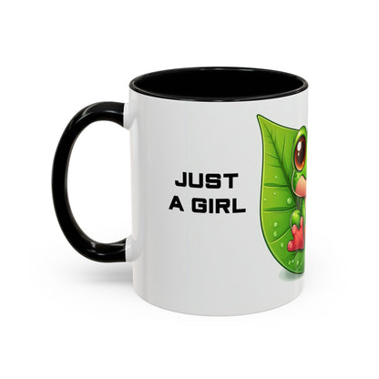 Just A Girl Who Loves Frogs | Accent Coffee Mug (11, 15oz)