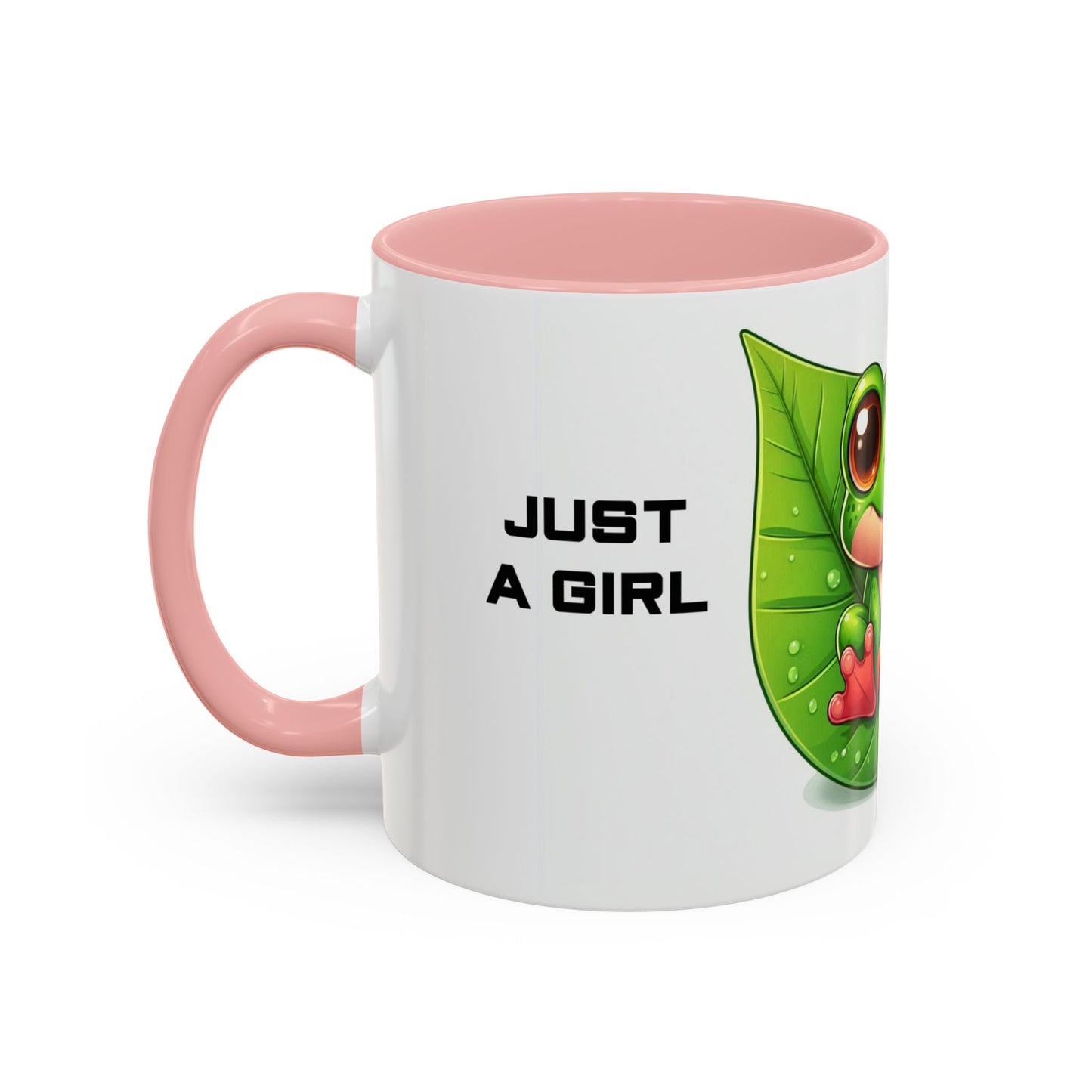 Just A Girl Who Loves Frogs | Accent Coffee Mug (11, 15oz)