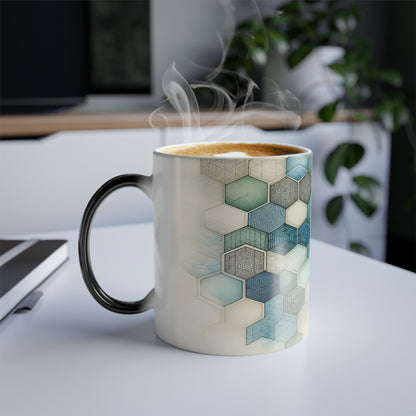 Calming Geometric Design | Color Morphing Mug, 11oz