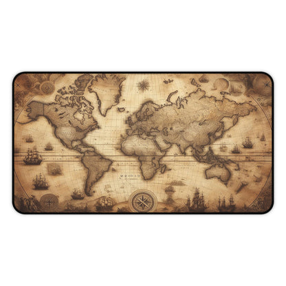 Vintage World Map | Desk Mat