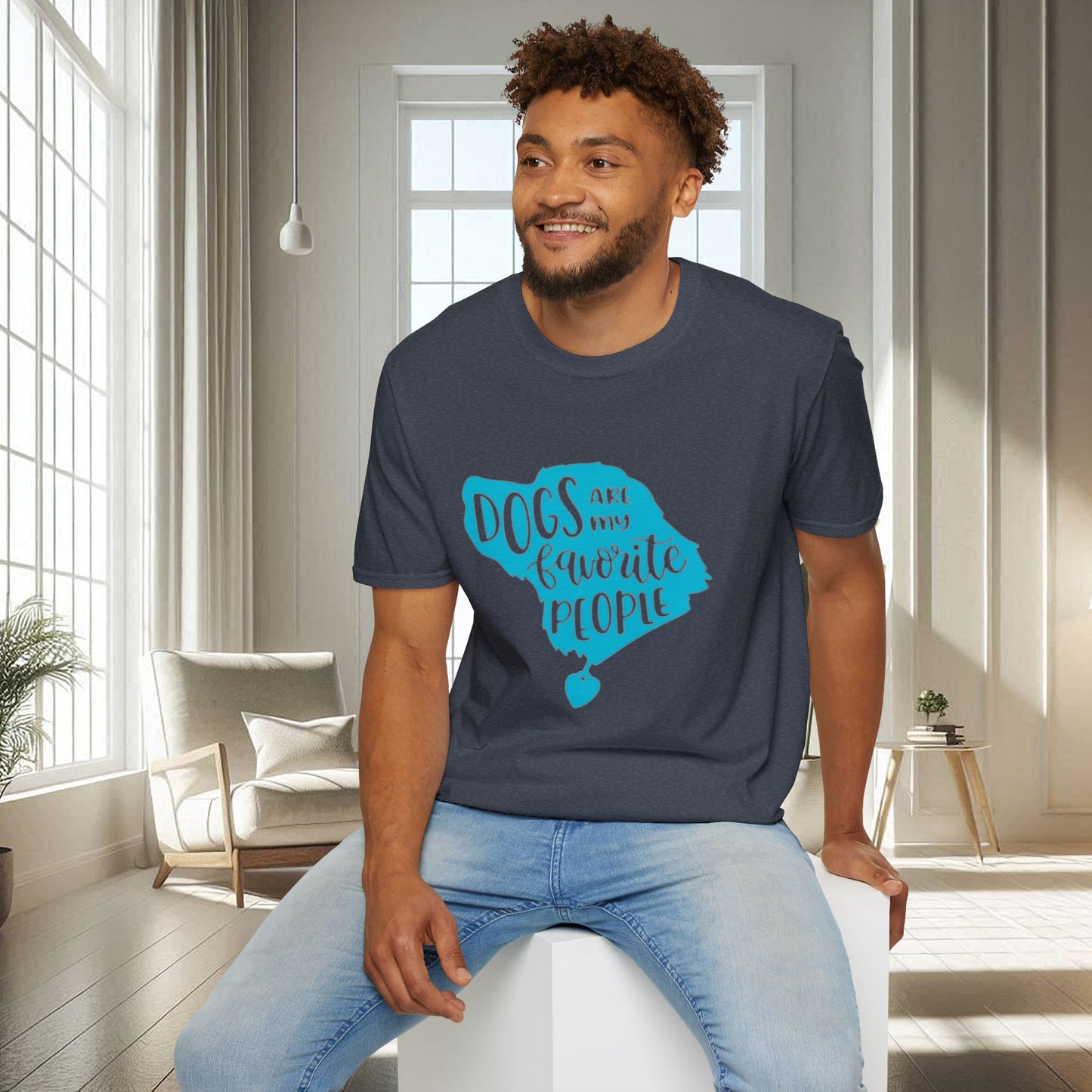 Les chiens sont mes personnes préférées | T-shirt doux unisexe