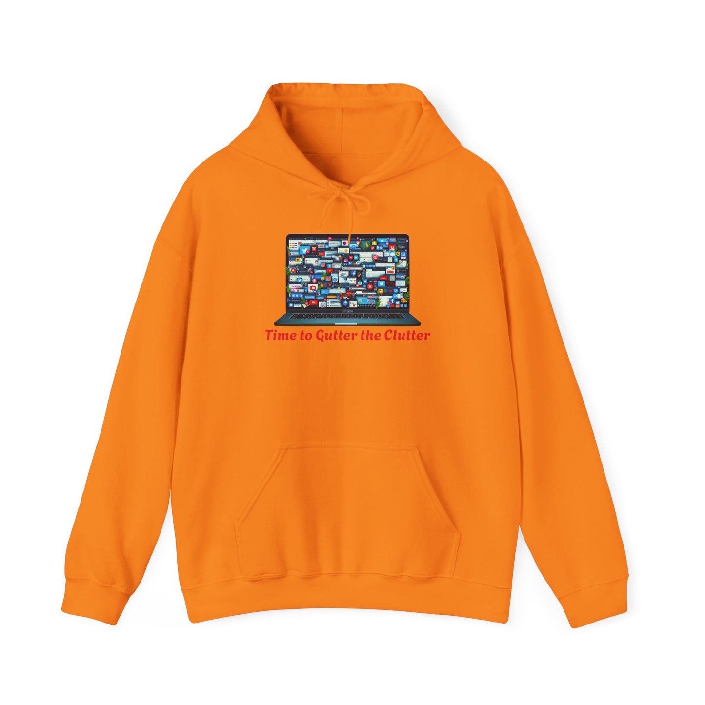 Time to Gutter the Clutter | Unisex Heavy Blend™ Hooded Sweatshirt